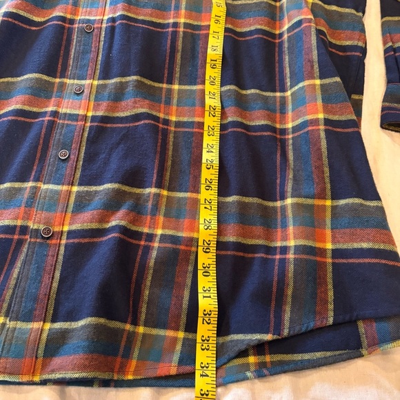NWT Rowm Big&Tall Nomad Collection Long Sleeve Flannel Button Down Shirt,size4XB - Picture 11 of 12